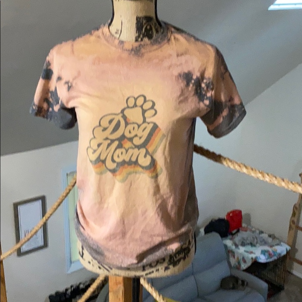 Bleach out dog mom shirt